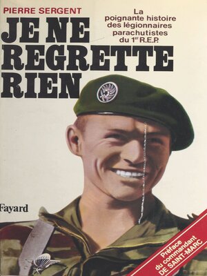 cover image of Je ne regrette rien